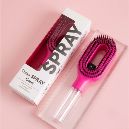 Glide Brush Sweetie Pink misting hair brush for wavy hair